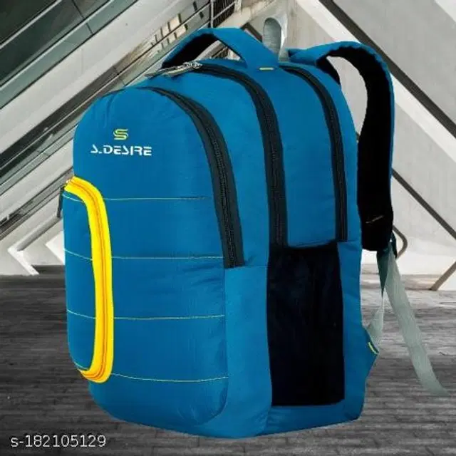 Polyester Backpack for Kids, Teal, 35 L