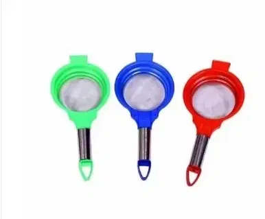 Plastic Tea Strainers for Kitchen, Multicolor, Pack of 3