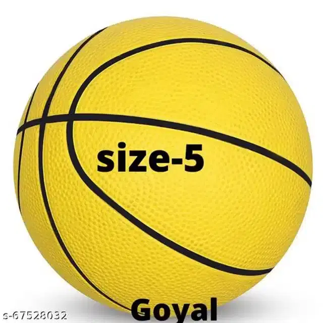 Rubber Basketball, Size 5, Multicolor