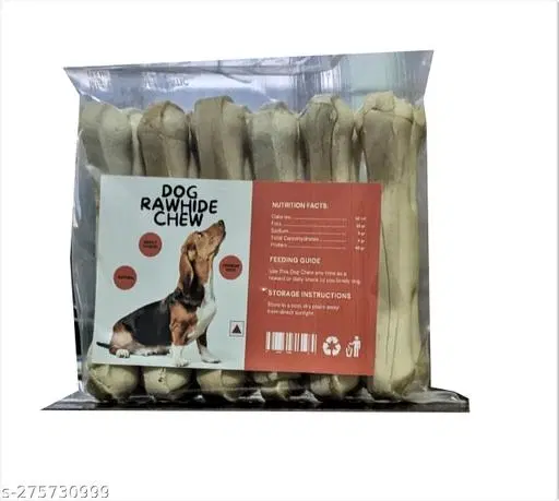 Rawhide Pressed Dog Chew bone 250gm, (Pack Of 1)