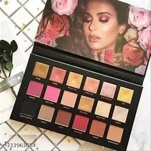KAYI Beauty Rose Gold Eyeshadow Palette (18 shades in 1 kit) with mirror Eye Shadow