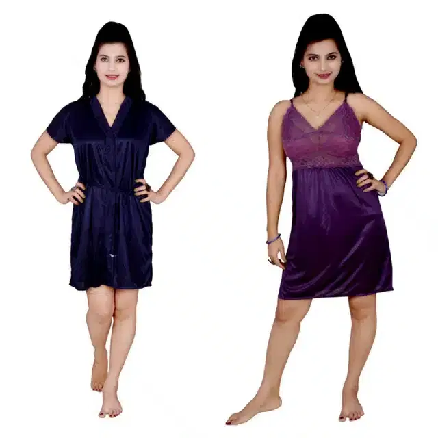 Babydoll for Women, Pack of 2 (Multicolor, Free Size)