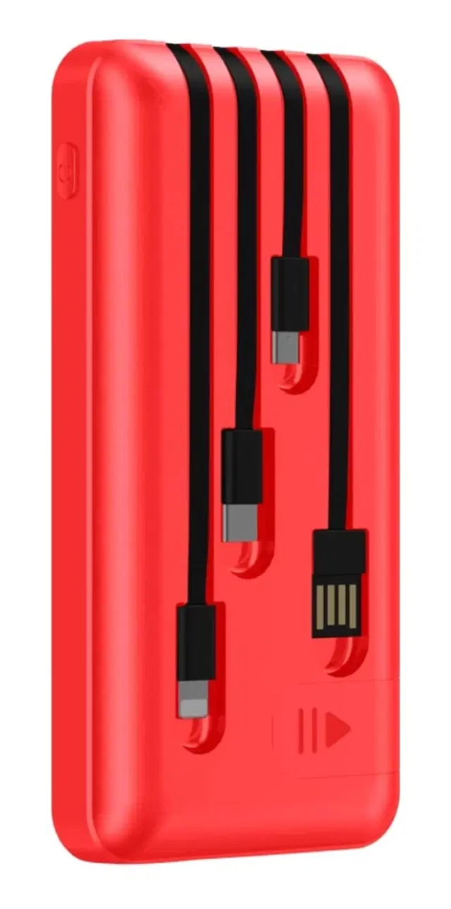 BINORI, 4WIRE RED 10000 mAh 11 W Power Bank, Lithium-ion