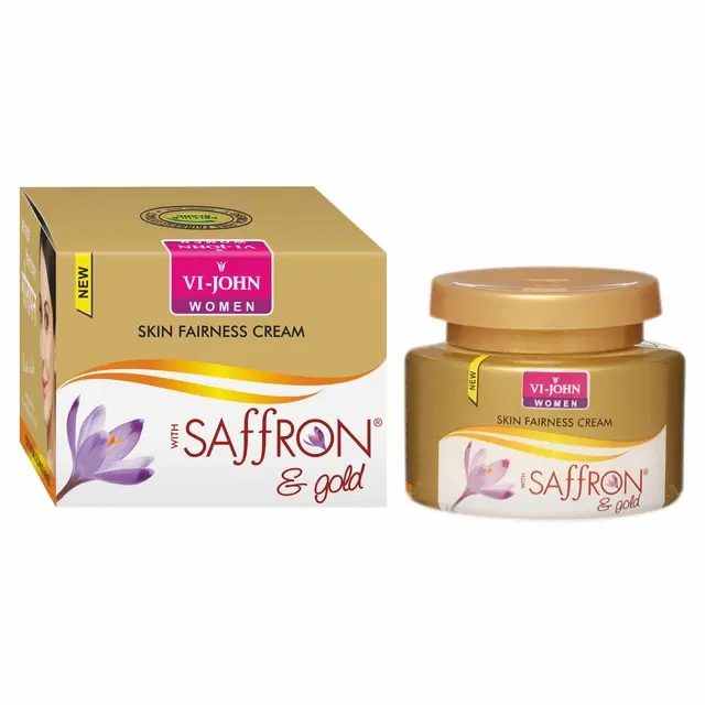 VI-JOHN Saffron Gold Skin Fairness Cream Enriched With Vitamin E- 50 g