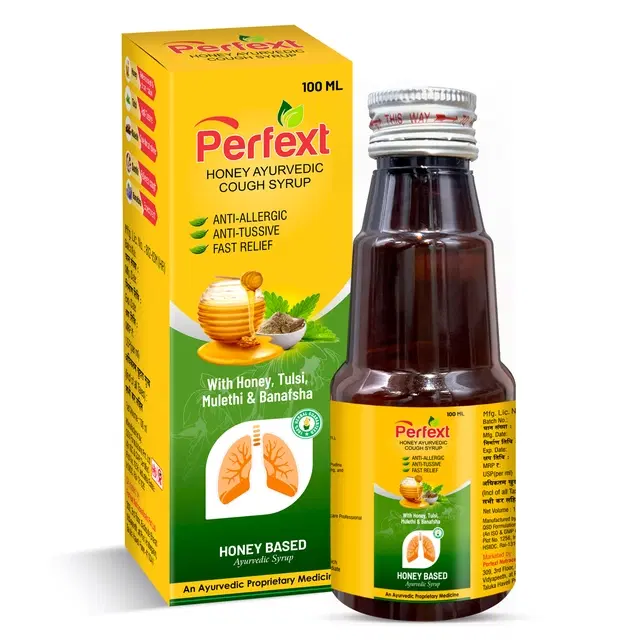 Perfext Herbal Cough Syrup With 25% Honey 100 ml
