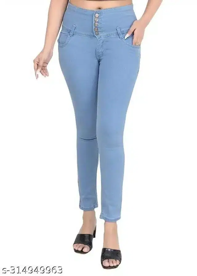 Denim Jeans for Women (Light Blue, 30)
