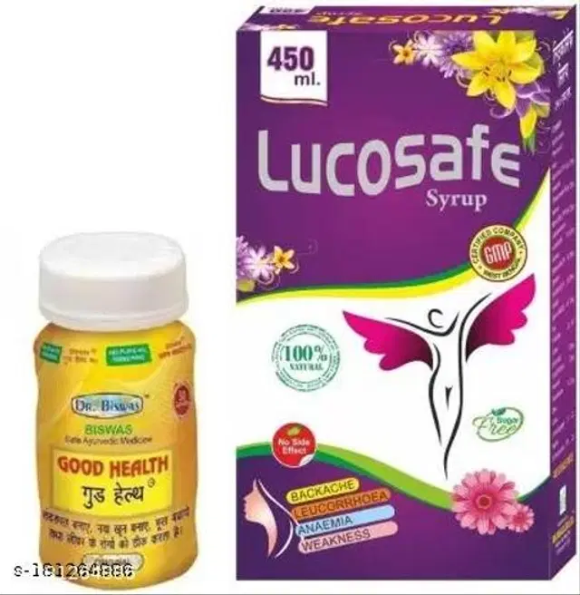 Dr. Biswas Good Health Capsule & Lucosafe Syrup For Genarel Health, Pack Of 2
