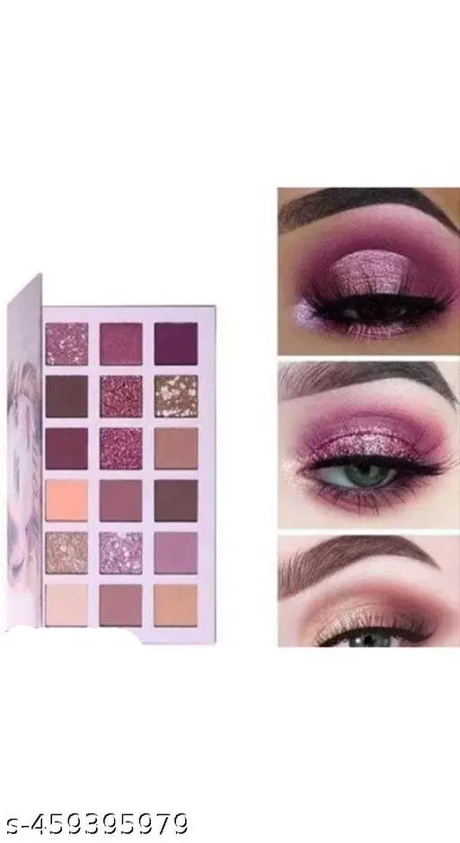 18 Color Eye Shadow Palette, Multicolor, Pack of 1