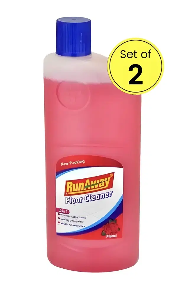 Runaway Floor Cleaner Floral 2X1000 ml (Pack of 2)