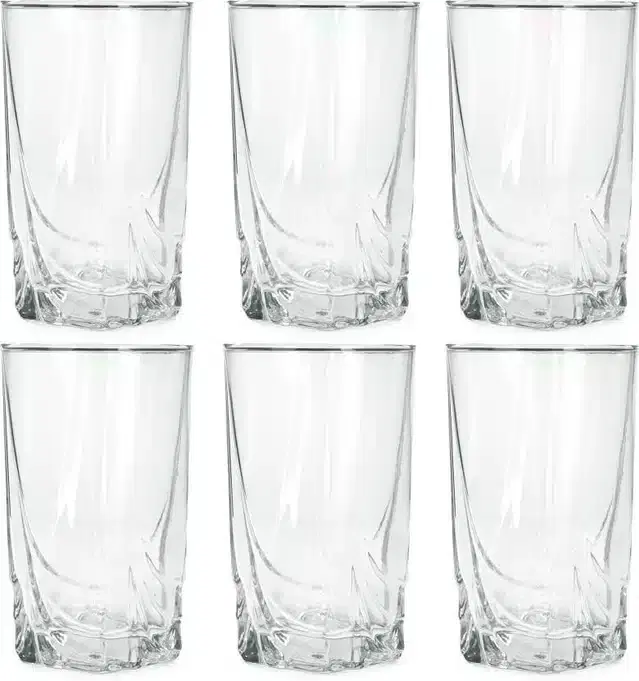 Liquor cum Cocktail Glasses, Transparent, 280 ml, Pack of 6
