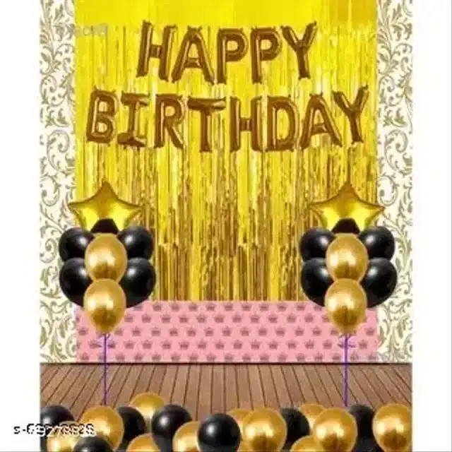 Birthday Decoration Kit, Multicolor, Pack of 47