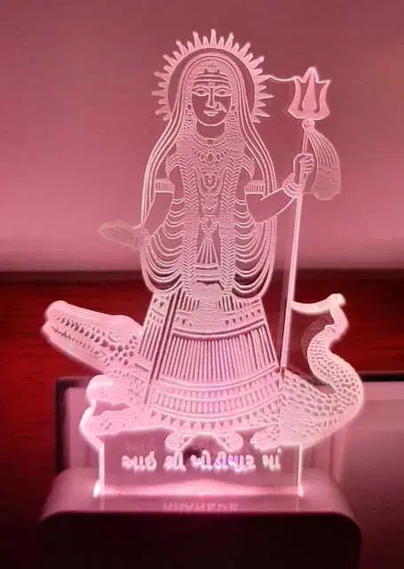 Plastic 7 Color Changing 3D Led Night Lamp For Living Room, Ms-055