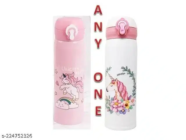 Stainless Steel Vacuum Insulated Water Bottle for Kids, Pink, 500 ml