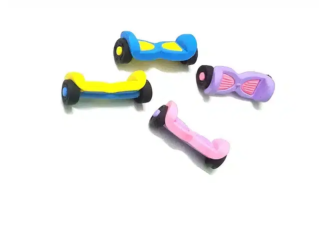 Toy Shape Eraser, Multicolor, Pack of 4