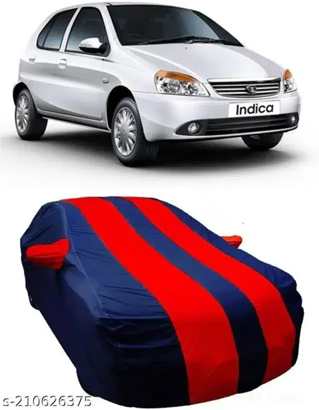 Taffeta Waterproof Car Cover for Tata Indica V2, Multicolor