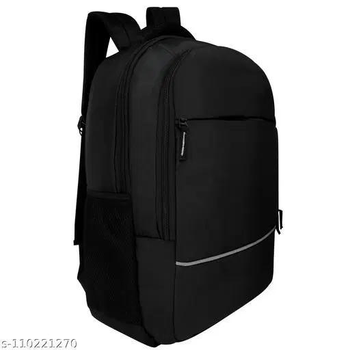 Polyester Backpack for Men & Women, Black