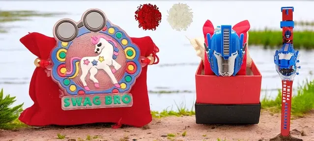 Synthetic Rakhi with Light Watch for Kids (Multicolor, Set of 1)