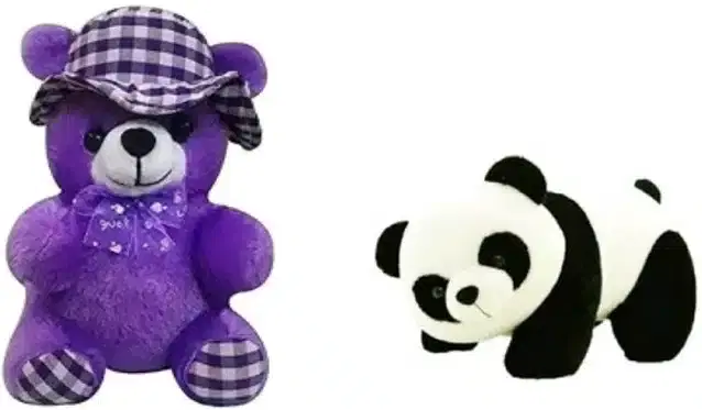 Stuffed Toys for Kids, Multicolor, Set of 2