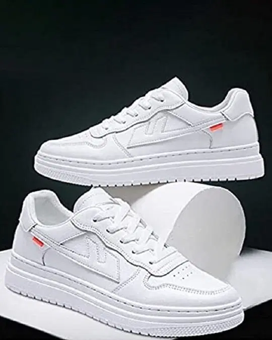 Casual Shoes for Men (White, 6)