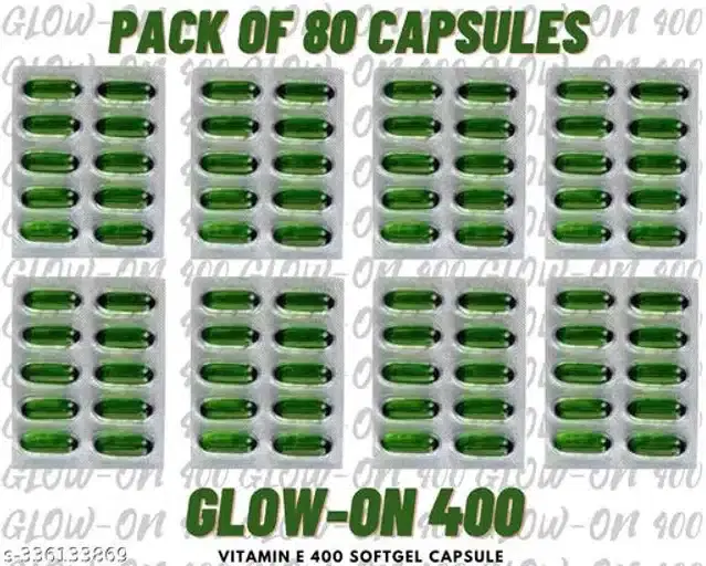 Vitamin E 400 Softgel Capsules, Pack of 80