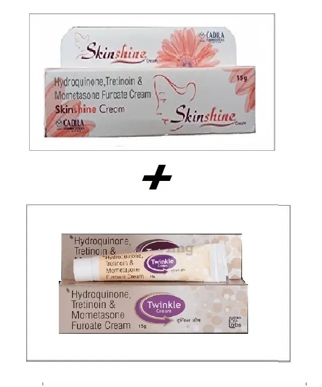 Combo of Skinshine & Twinkle Face Creams, 15 g, Set of 2