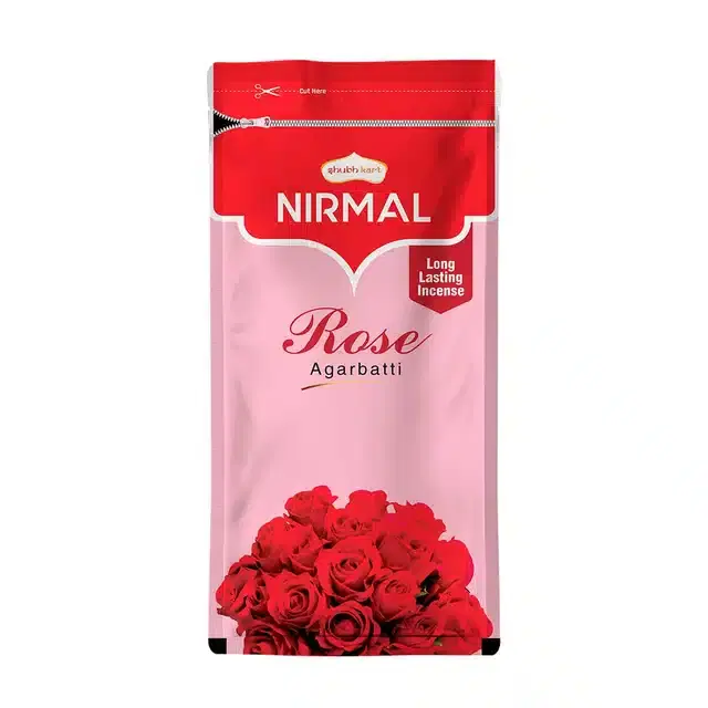 Shubhkart Nirmal Rose Agarbatti Zipper  125 g