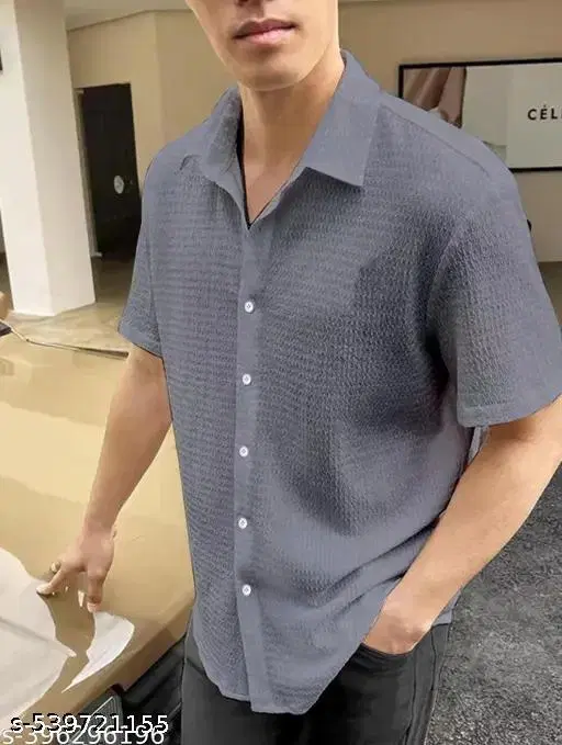 Shirts for Men (Grey, XXS)