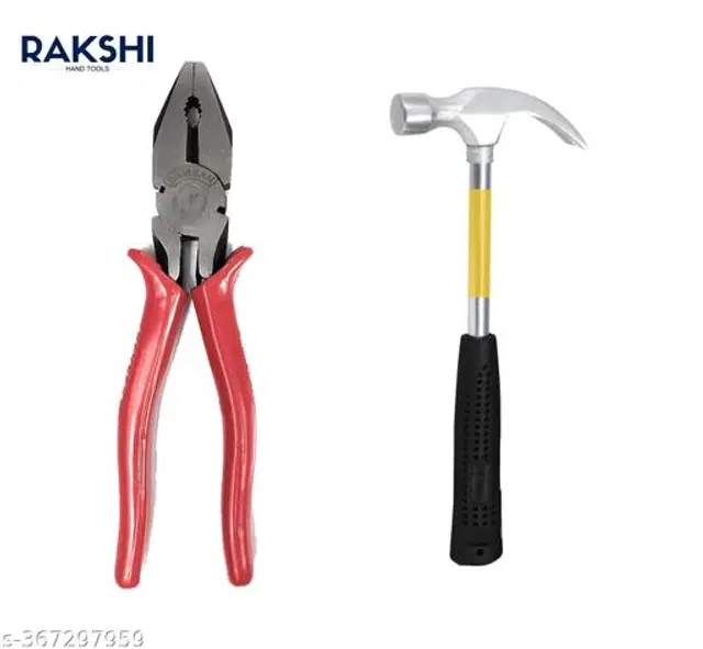 Stainless Steel Cutting Plier with Hammer, Multicolor, Set of 2