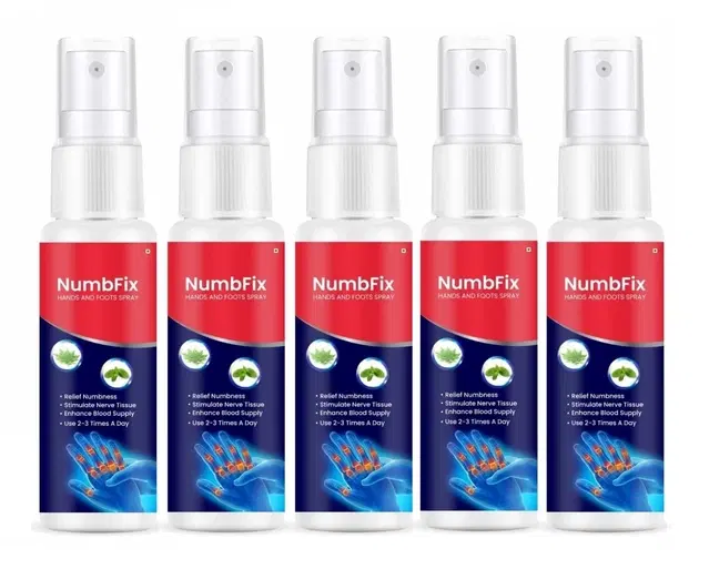 Oilanic Numbfix Hands & Foots Spray for Men & Women, Pack of 5, 30 ml