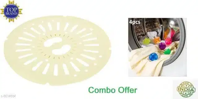 Washing Machine Spin Cover with, 4 Pcs Washing Balls, Multicolor, Set of 2