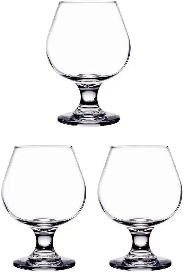 Liquor cum Cocktail Glasses, Transparent, 300 ml, Pack of 3