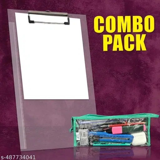 Interesting Examination Combo Pack Set of 2 for kids-TP Clipboard And TP Pouch