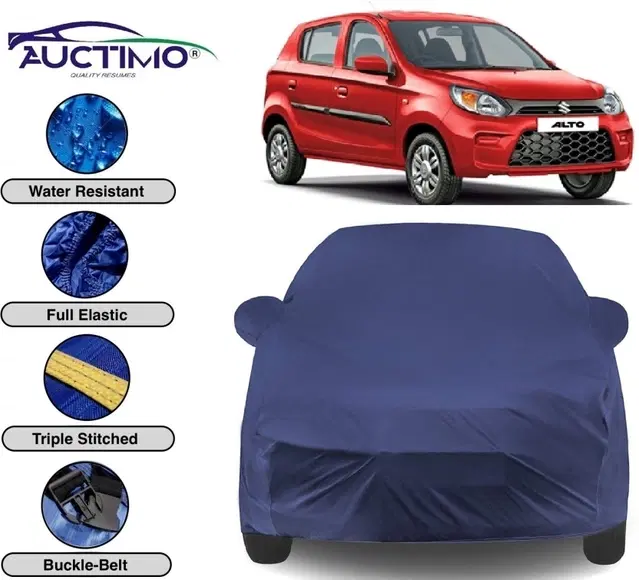 Immutable Car Cover For Maruti Suzuki Alto 800 With Mirror Pockets, Blue