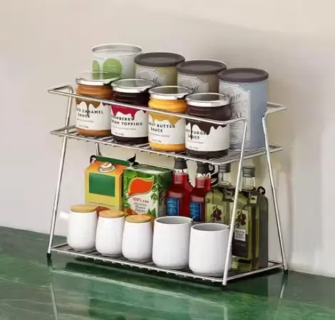 Stainless Steel Spice Rack (Silver)