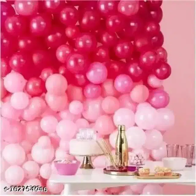 Balloons for Decoration, Pink, Pack of 100