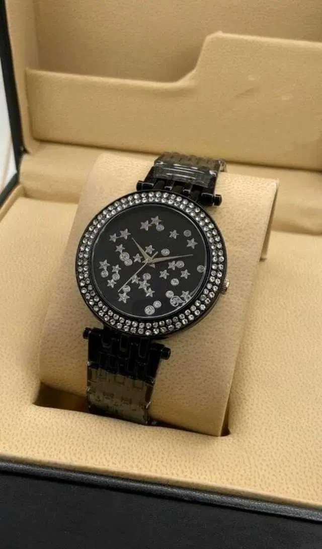 Analog Watch For Womens (Black) (WS-427)