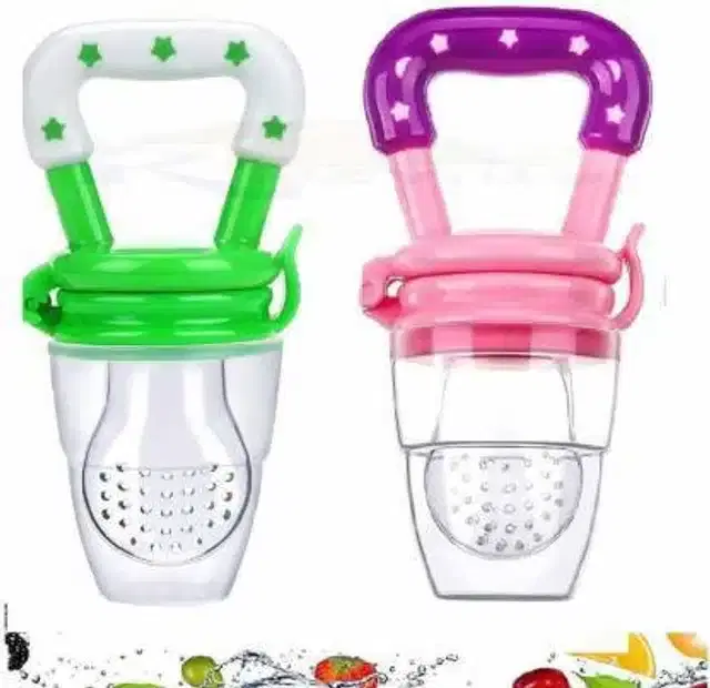 Silicone Fruit Feeder for Kids, Multicolor, Pack of 2