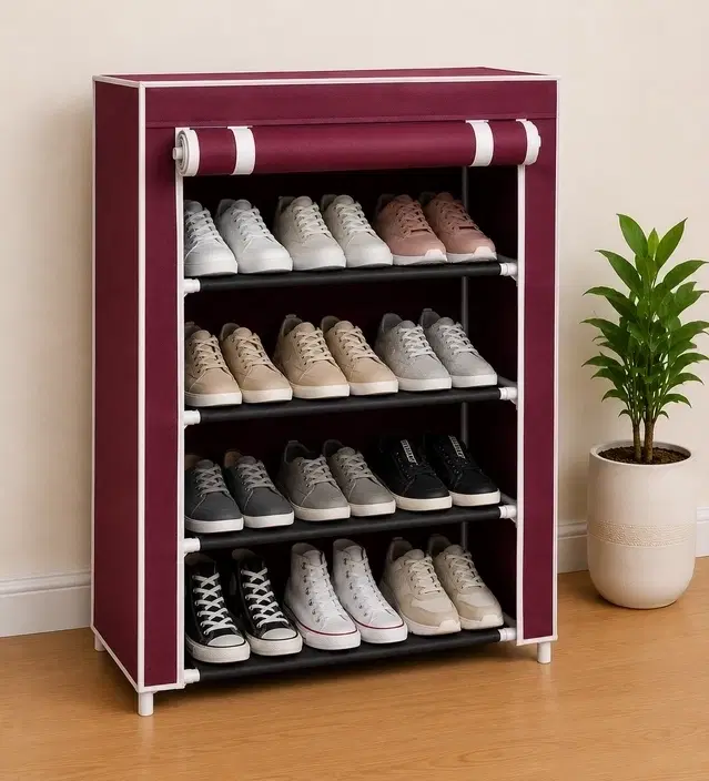 4 Layer Metal Multipurpose Organiser With Maroon Zip Cover [diy] Do-It-Yourself