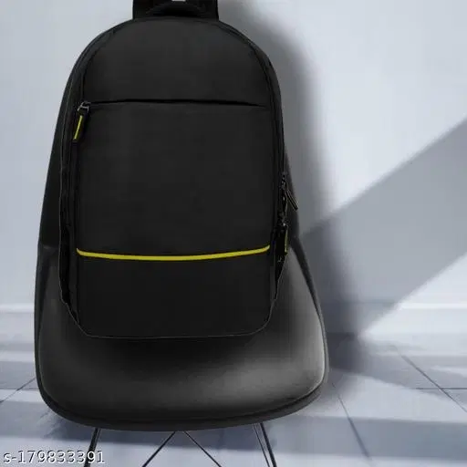Rubber Backpack for Men & Women, Black