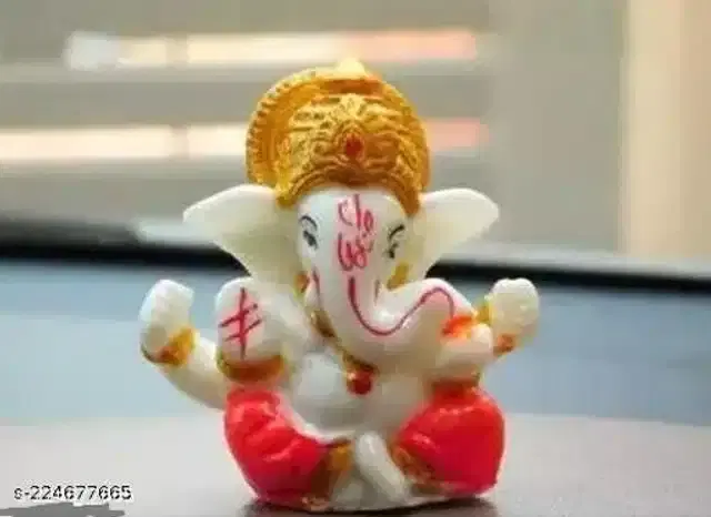 God Ganeshji Car Dashboard Idol, Multicolor