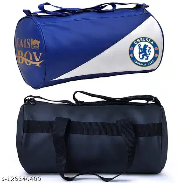 Faux Leather Gym Bags, Multicolor, Pack of 2