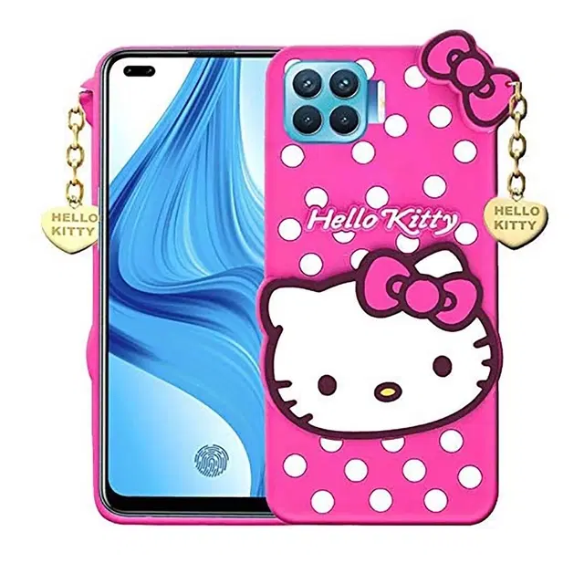 Oppo F17 Pro Rubber Mobile Cover, Pink