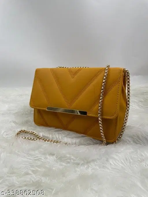 TRUE FASHION. Sling Bag for Women (Yellow, Free size)