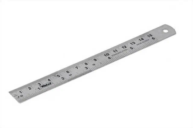 Pinak Steel Steel Scale & Ruler 1 Foot 30 cm/ 12" for student, Office use, Steel, PS-15