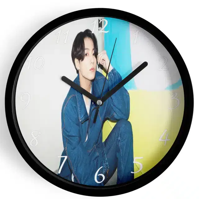 HD Printed Plastic Wall Clock, Multicolor, 10x10 Inches