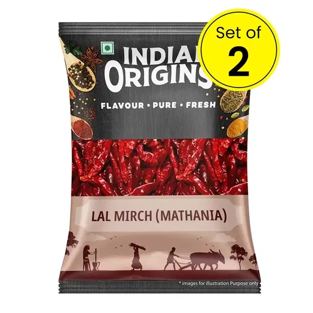 Indian Origins Lal Mirch (Mathania) 2X50 g (Set of 2)