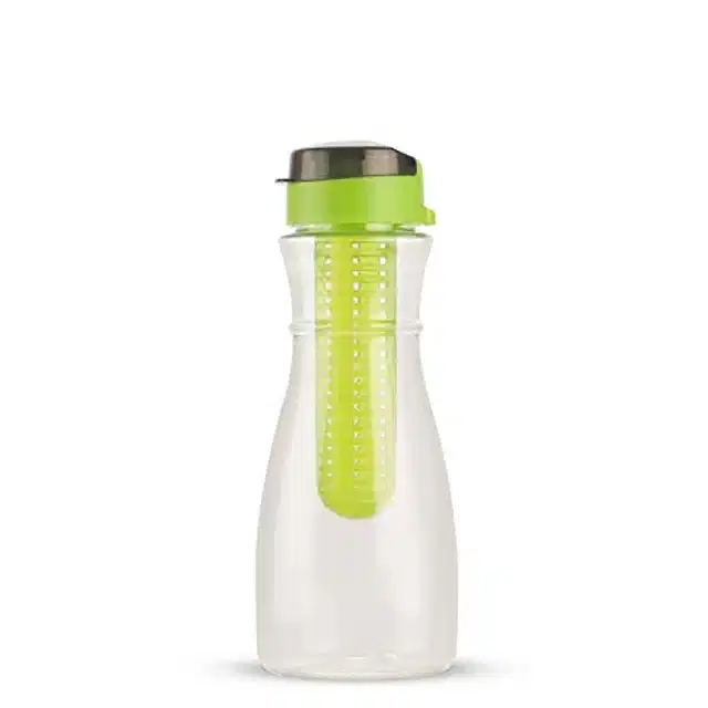 Airtight Plastic Water Bottle with Lid, Green, 1000 ml