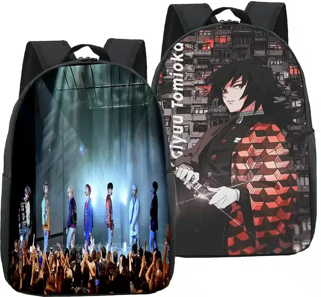 Canvas Backpacks for Women, Pack of 2 (Beige)