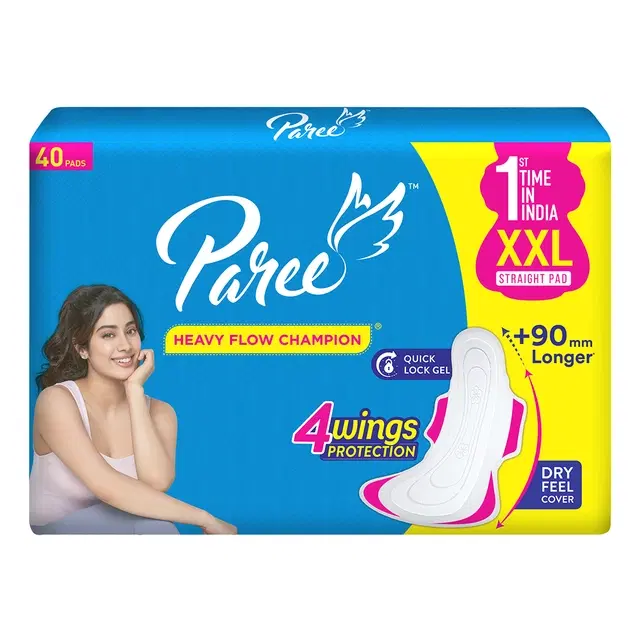Paree Dry Feel Sanitary Pad (XXL), Pack of 40