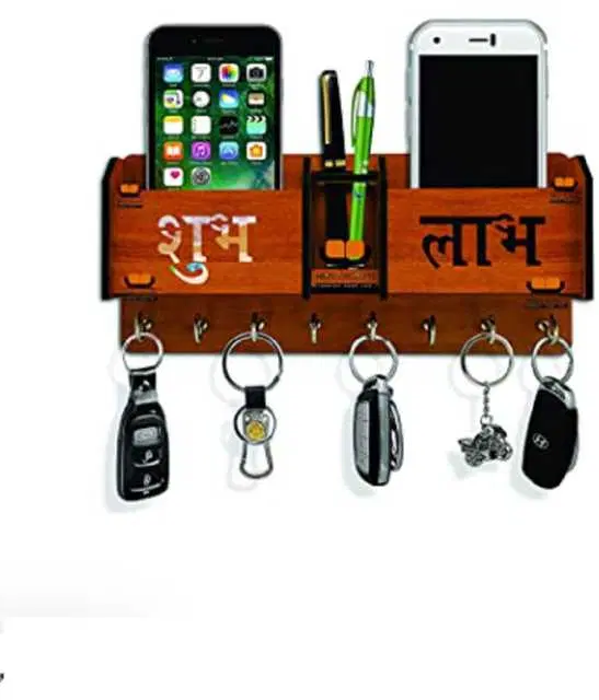Vivek Homesaaz Fashionable Double Key Holder, Brown, VH2